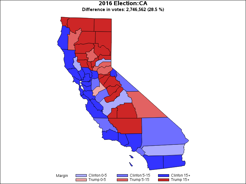 2012 And 2016 Presidential Election Results By State And County