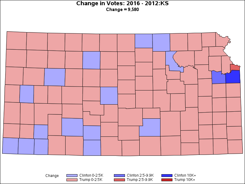 2012 and 2016 Presidential Election Results by State and County